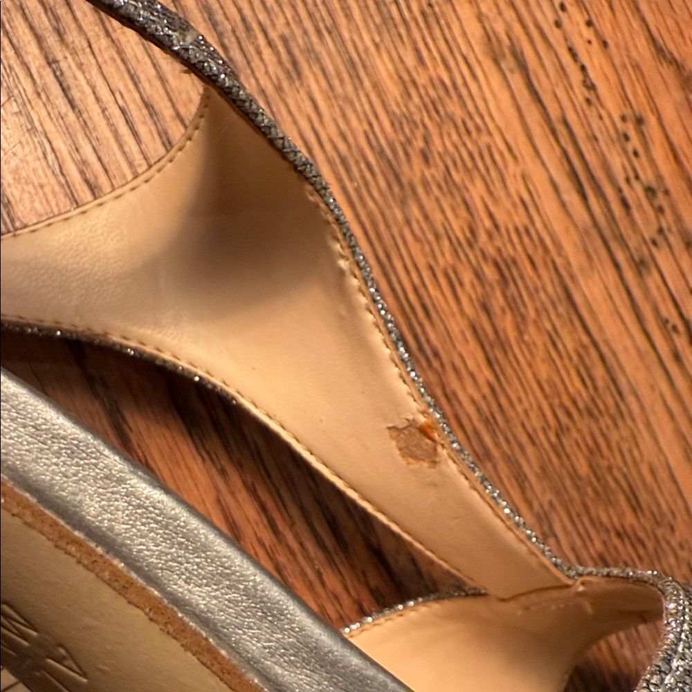 Alex Marie Sparkling Silver Sandals - Picture 8 of 11